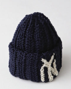 "YN"NAVY BEANIE