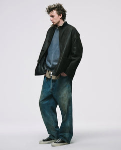 NO.37 WASHED WIDE DENIM PANTS