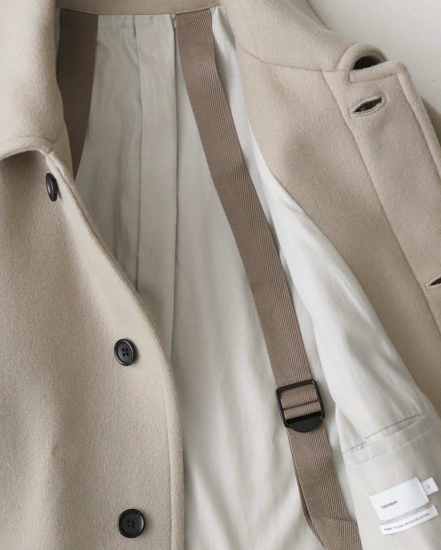 LIGHT MELTON OVERSIZED COAT