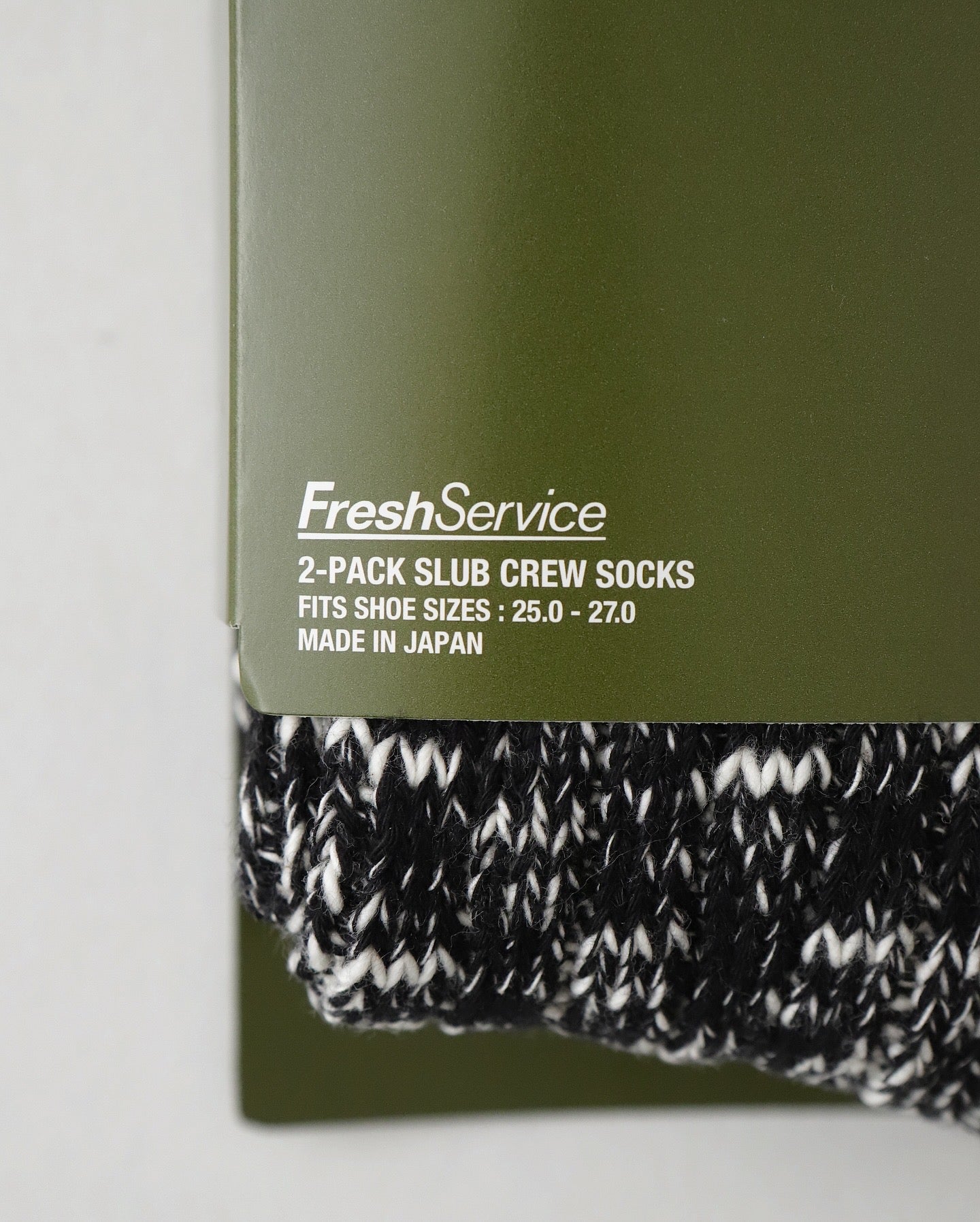 2-PACK SLUB CREW SOCKS