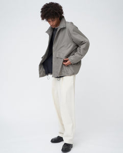 ACRYLIC COATED SILK  PADDED STAND COACH JACKET