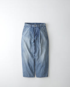 SELVAGE DENIM TWO TUCK PANTS