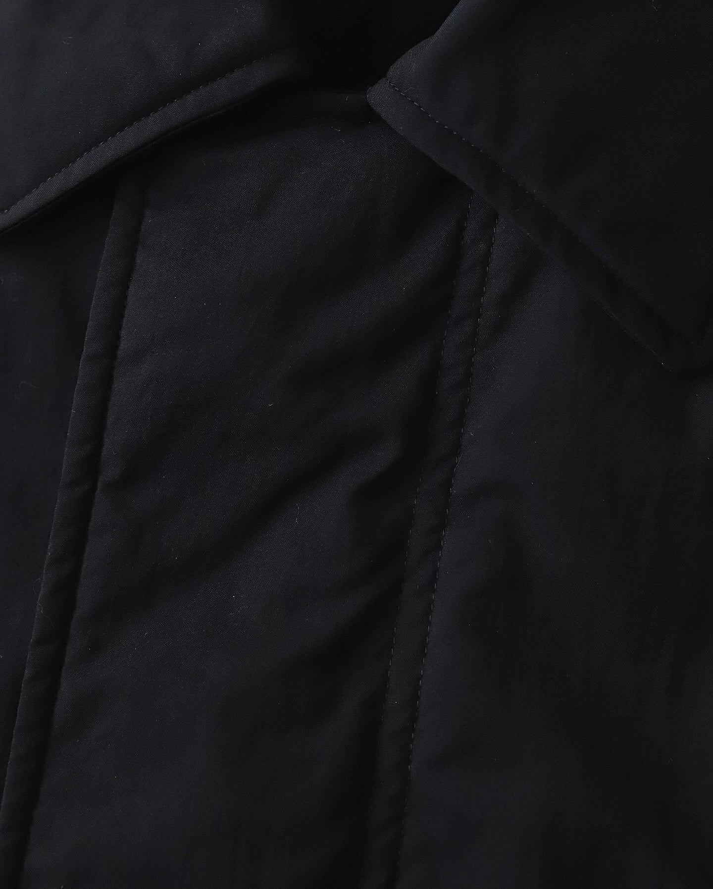 MAT AIRY NYLON WOOL PADDED HARRINGTON JACKET