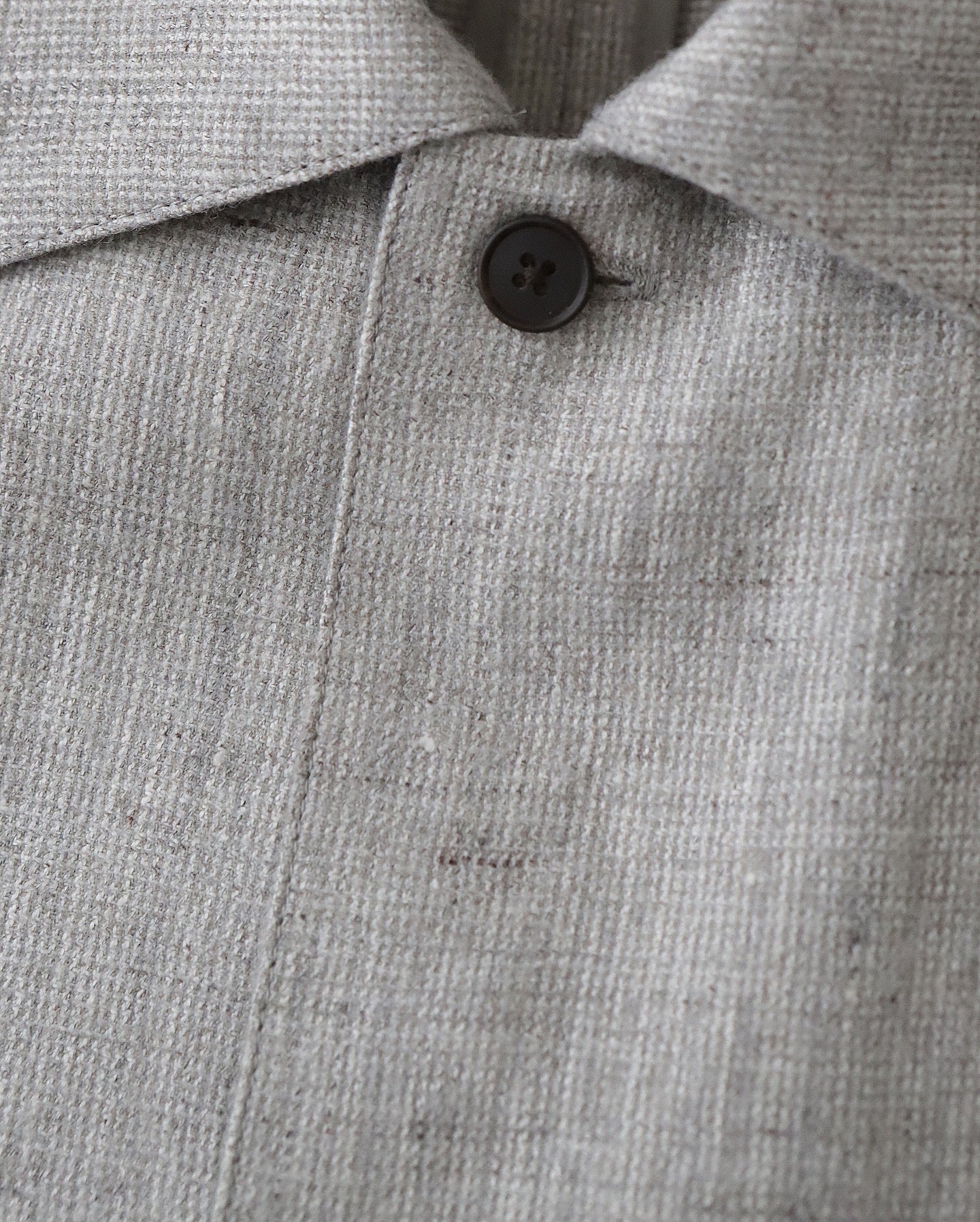 LINEN WOOL TWILL SHIRT JACKET
