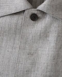 LINEN WOOL TWILL SHIRT JACKET