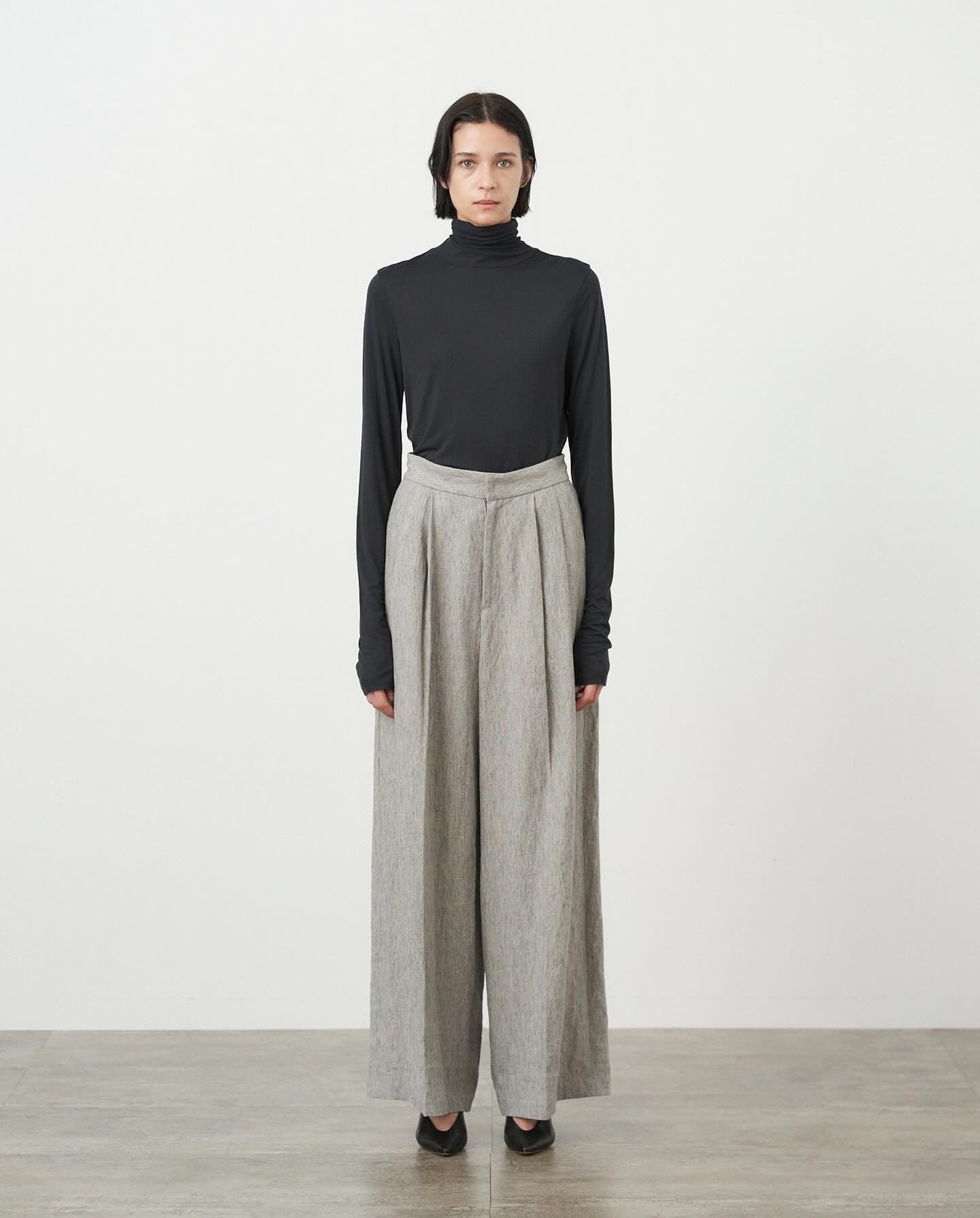 MODAL SILK JERSEY TURTLENECK