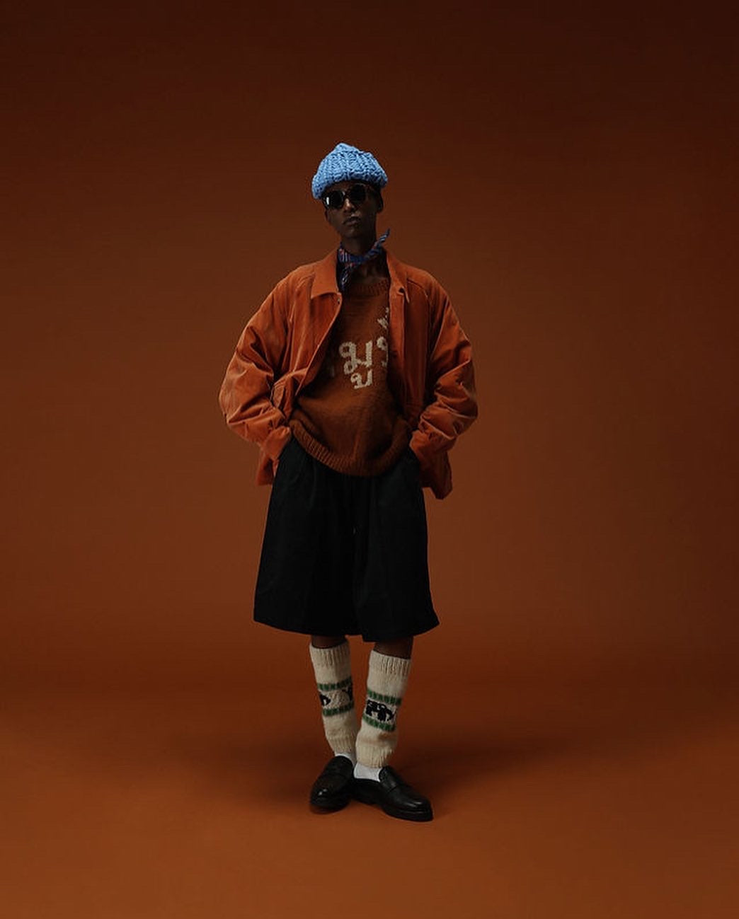 BLOUSON VELVET ORANGE