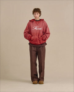 OUT TUCK WIDE TAPERED PANTS｜MOLESKIN
