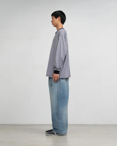 SELVAGE DENIM BELTED PANTS