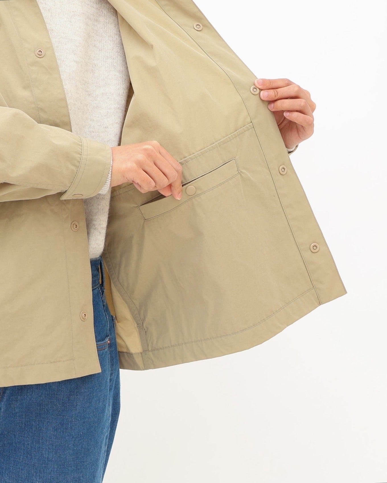 COACH JACKET COTTON NYLON WEATHER