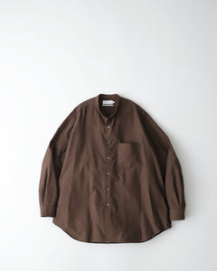 OXFORD OVERSIZED BAND COLLAR SHIRT