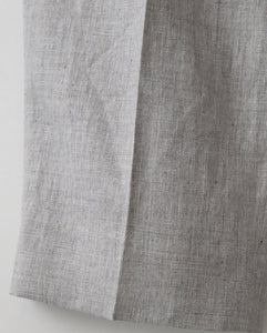 LINEN WOOL TWILL TUCKED EASY PANTS（WOMEN）