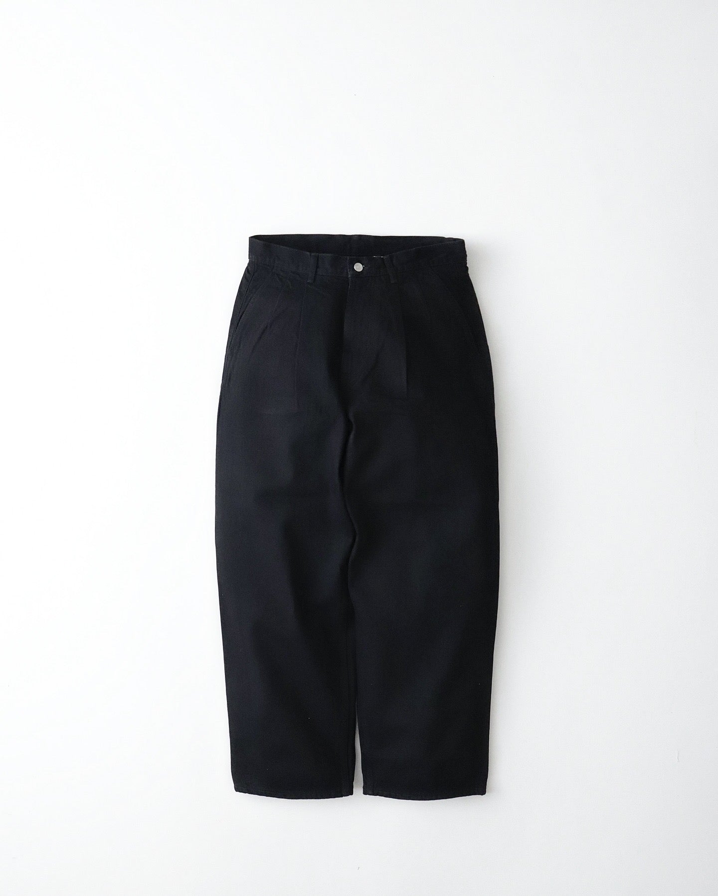 SELVAGE DENIM TWO TUCK PANTS