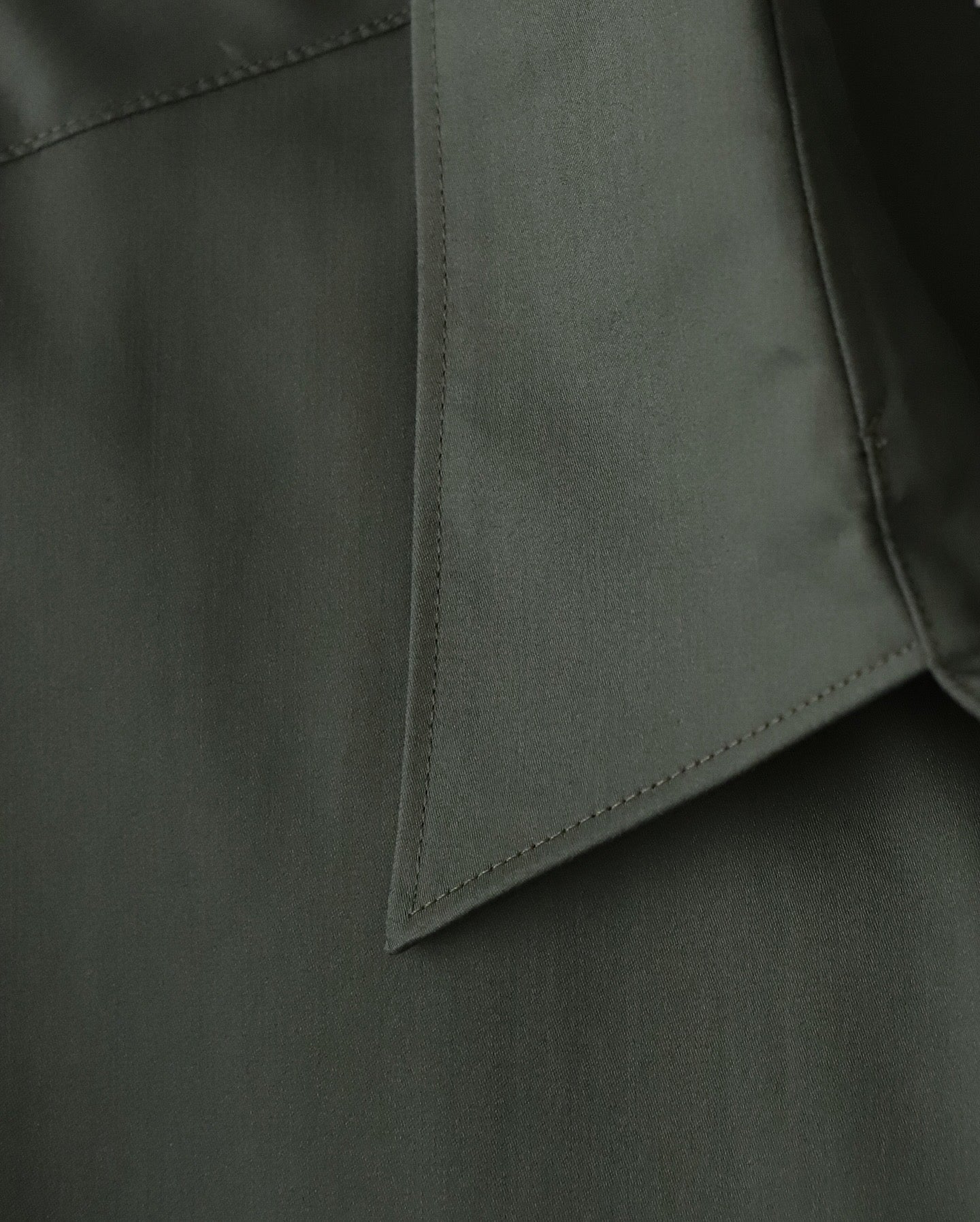 SILICON POPLIN OVERSIZED REGULAR COLLAR SHIRT