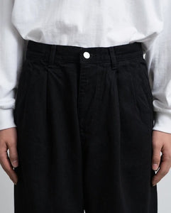 SELVAGE DENIM TWO TUCK PANTS