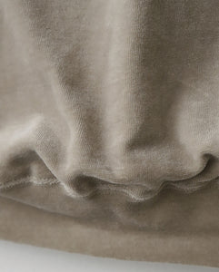 COMPACT VELOUR MOCK NECK