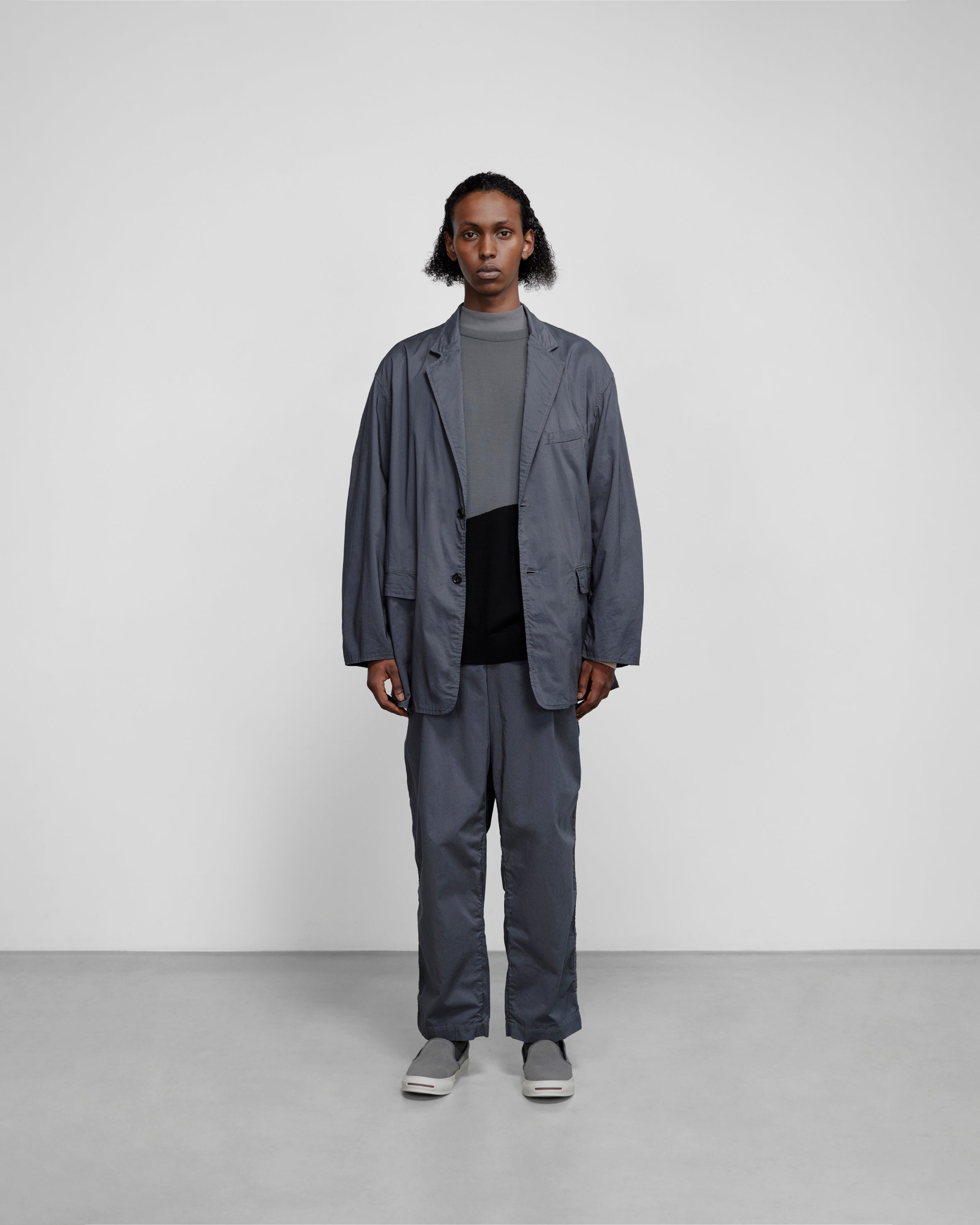 GARMENT DYED TYPEWRITER OVERSIZED SLACKS