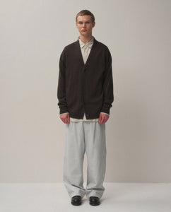 【ATON】Wool Washi Oversized Cardigan ブラック ATON WOOL WASHI OVERSIZED CARDIGAN | 大阪心斎橋のメンズ洋服の