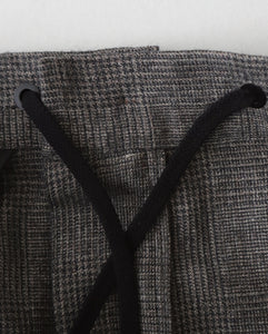 LINEN WOOL TWILL LOOSE FIT PANTS