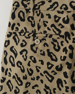 DICKIES / LEOPARD PLEATED SHORT TROUSERS