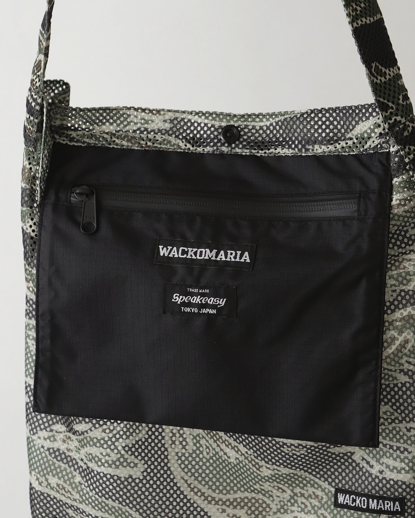 WACKO MARIA SPEAK EASY / TIGER CAMO MESH SHOULDER BAG – NCNR