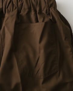 CIRCULAR SHORT PANTS BROWM TWILL