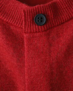 GARMENT DYED CASHMERE SILK CREWNECK CARDIGAN（WOMEN）