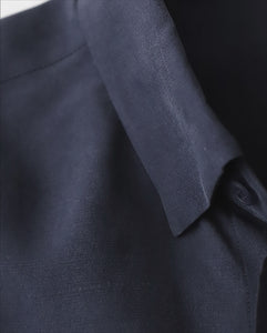 SILK SUEDE BUTTON DOWN SHIRT（WOMEN）