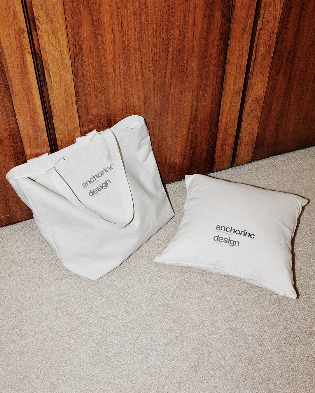 FABRIC LOGO 2 WAY CANVAS TOTE