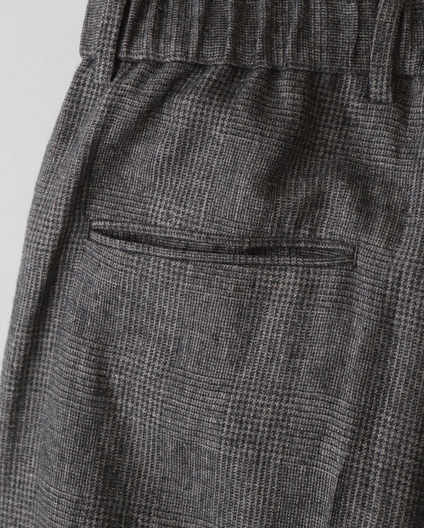 LINEN WOOL TWILL LOOSE FIT PANTS