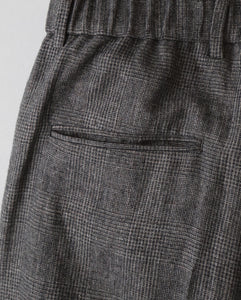 LINEN WOOL TWILL LOOSE FIT PANTS
