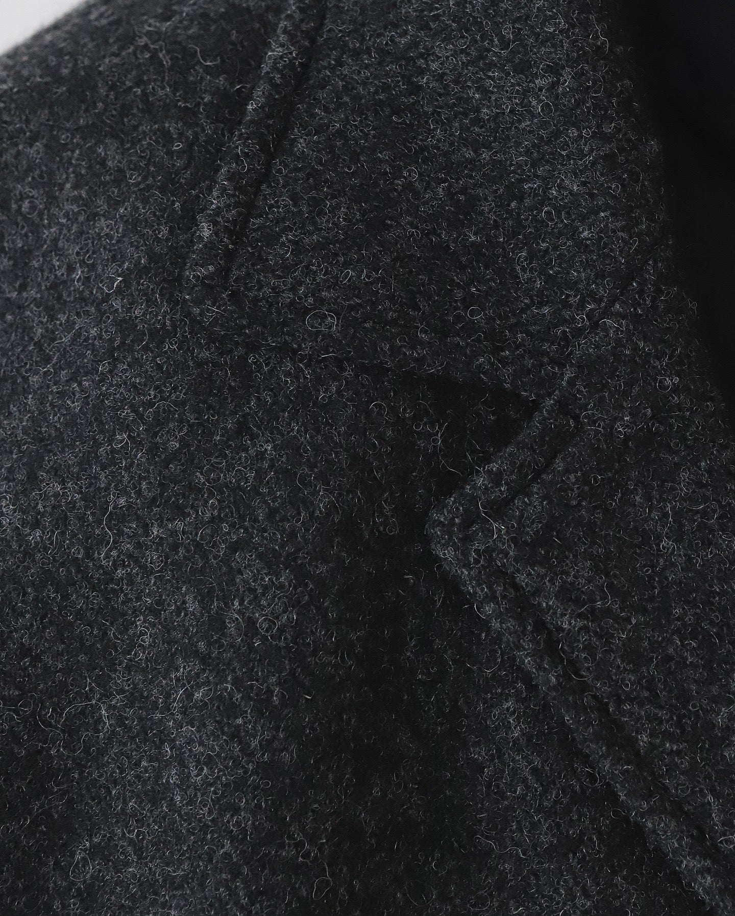 WOOL TWEED HERRINGBONE 3B QUILTED LINING JACKET