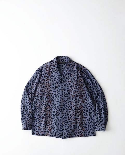 トップス wacko maria leopard open collar shirt WACKO MARIA/LEOPARD OPEN COLLAR SHIRT（WHITE）［レオパード
