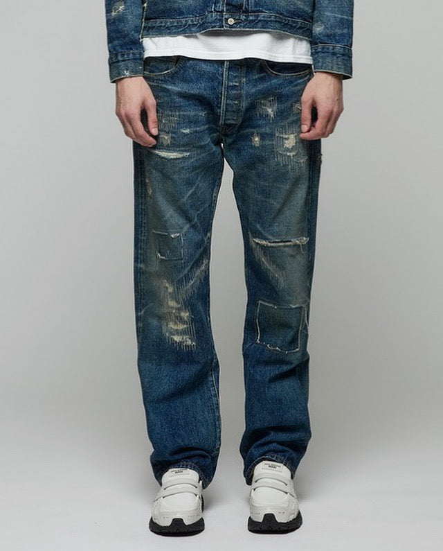 NEW MANUAL DENIM PANTS