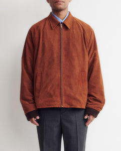 GOAT SUEDE ZIP UP BLOUSON
