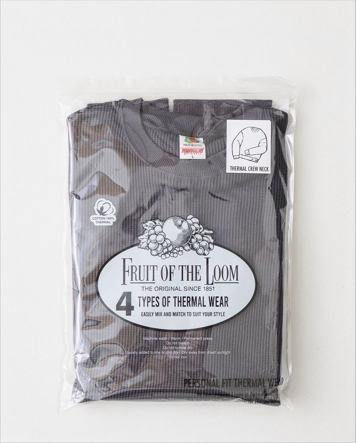 THERMAL CREW NECK｜Fruit of the Loom × 金子恵治