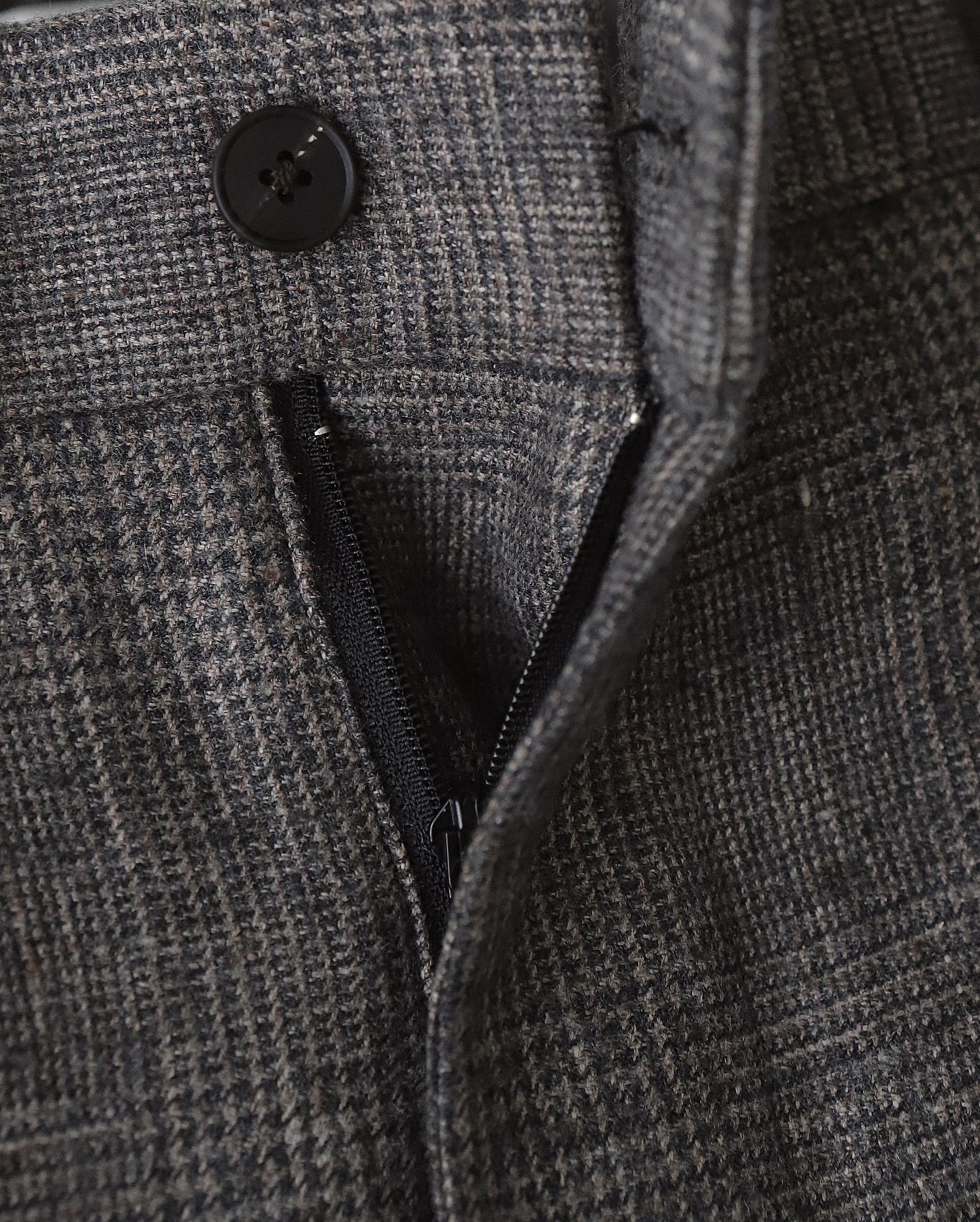 LINEN WOOL TWILL LOOSE FIT PANTS