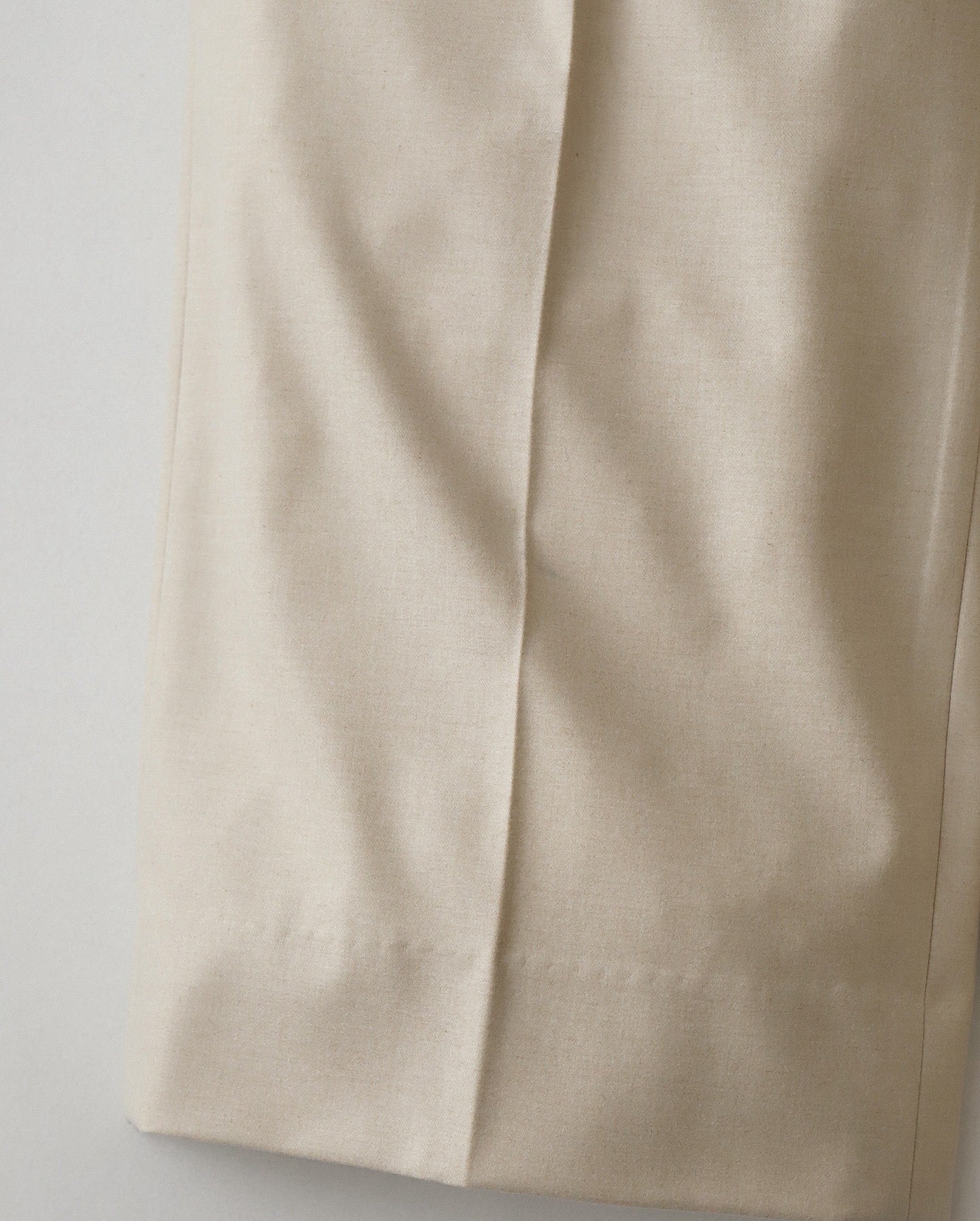 MERINO COLLEGE FLANNEL TUCKED WIDE PANTS（WOMEN）