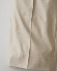 MERINO COLLEGE FLANNEL TUCKED WIDE PANTS（WOMEN）
