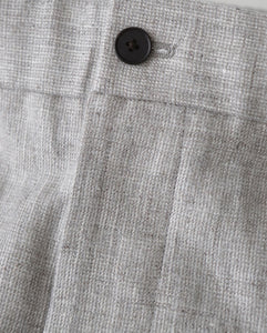 LINEN WOOL TWILL LOOSE FIT PANTS