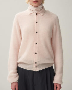 SUPER KID MOHAIR POLO CARDIGAN（WOMEN）