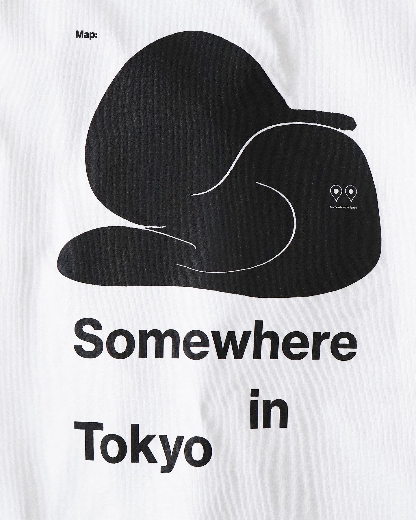 SOMEWHERE MAP TEE / DESIGNED BY KAMIKENE
