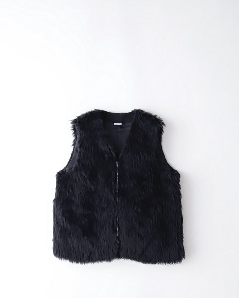 ブラックコムデギャルソン　ファーベスト Black Comme Des Garçons エコファーベスト | ブラック