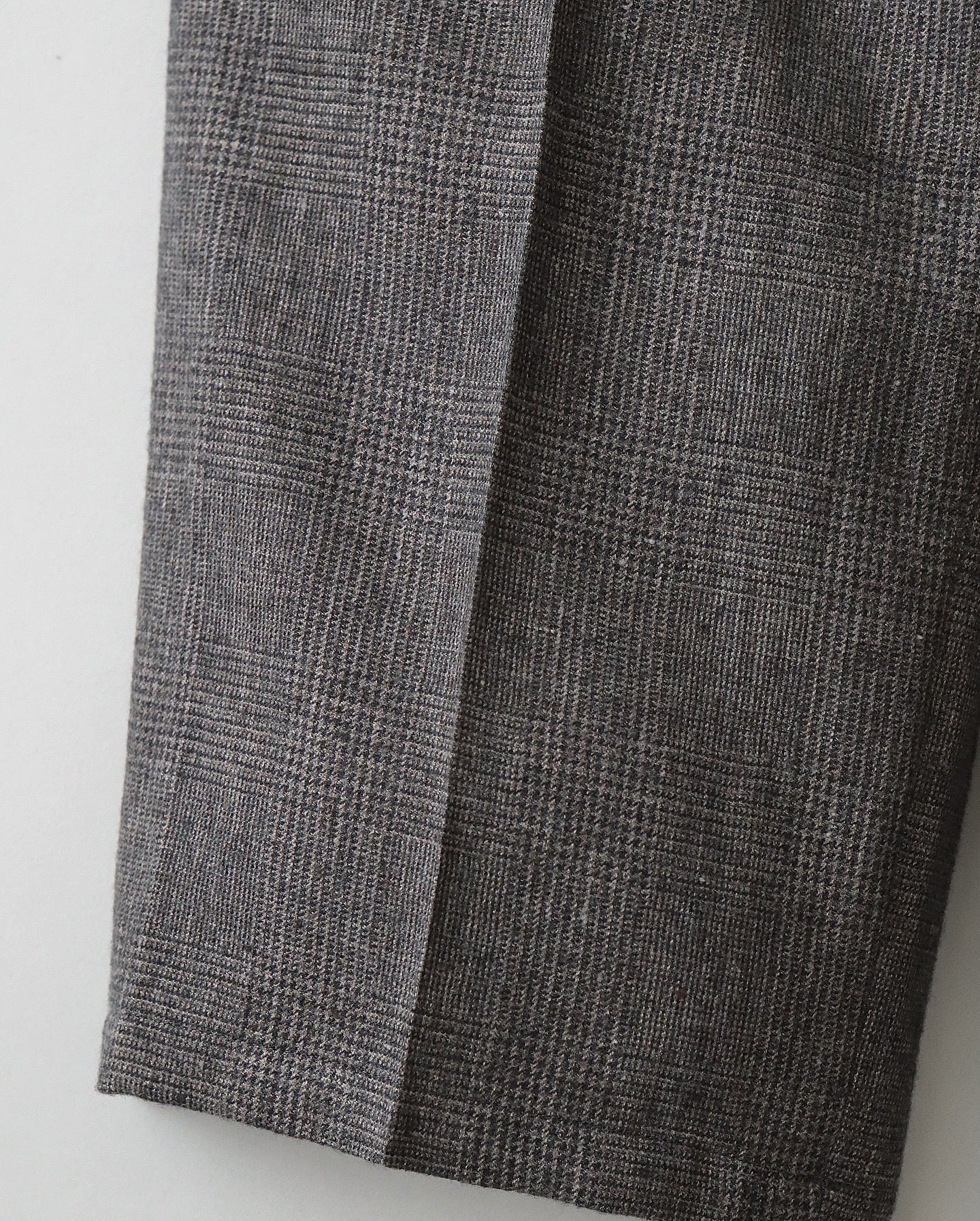 LINEN WOOL TWILL LOOSE FIT PANTS