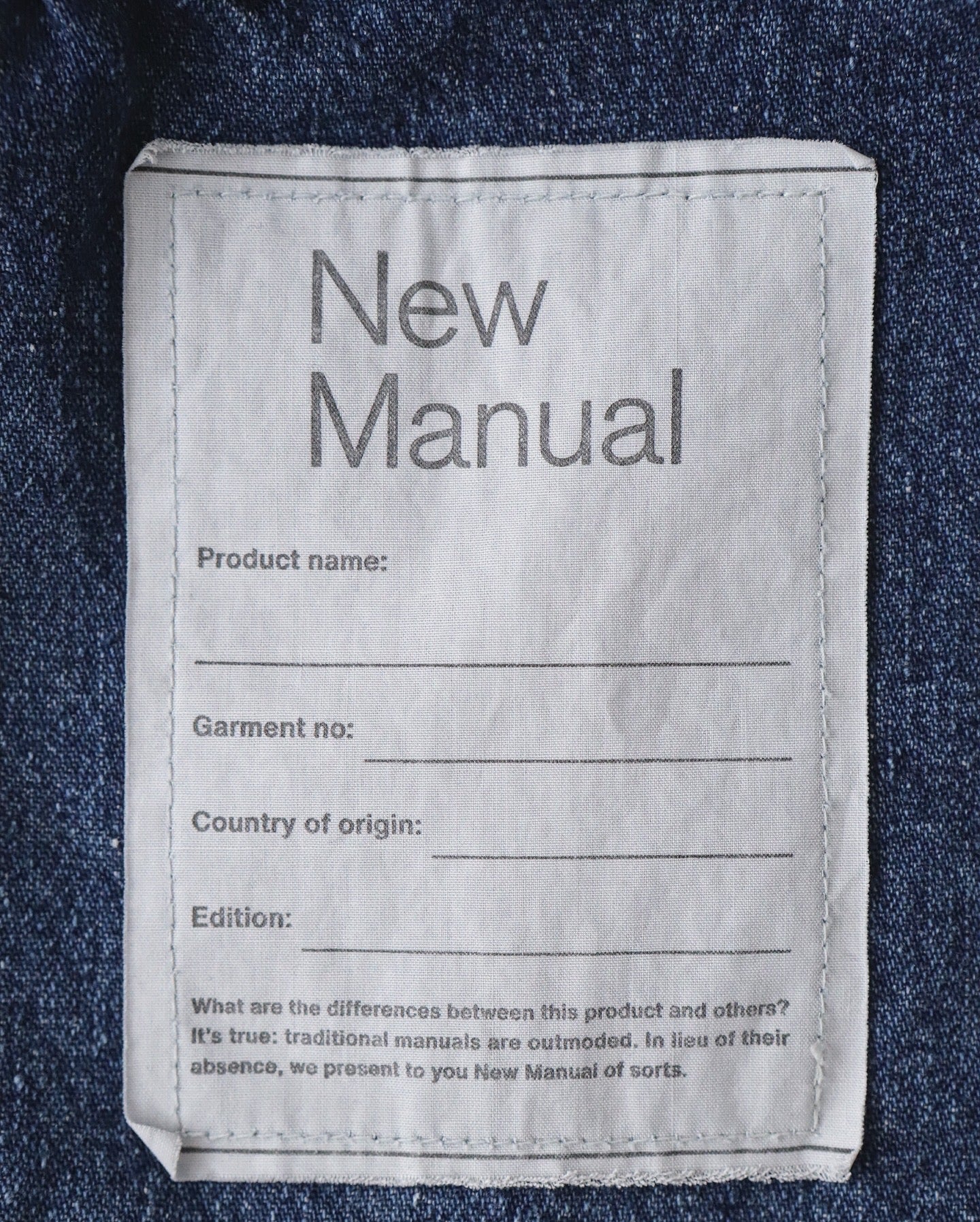 NEW MANUAL BLACK DENIM JEANS