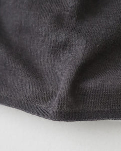 SILK BLENDED CIRCULAR RIB HENRYNECK SWEATER（WOMEN）