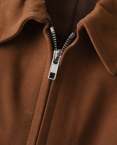 GOAT SUEDE ZIP UP BLOUSON