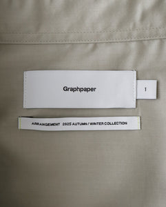 SILICON POPLIN OVERSIZED REGULAR COLLAR SHIRT