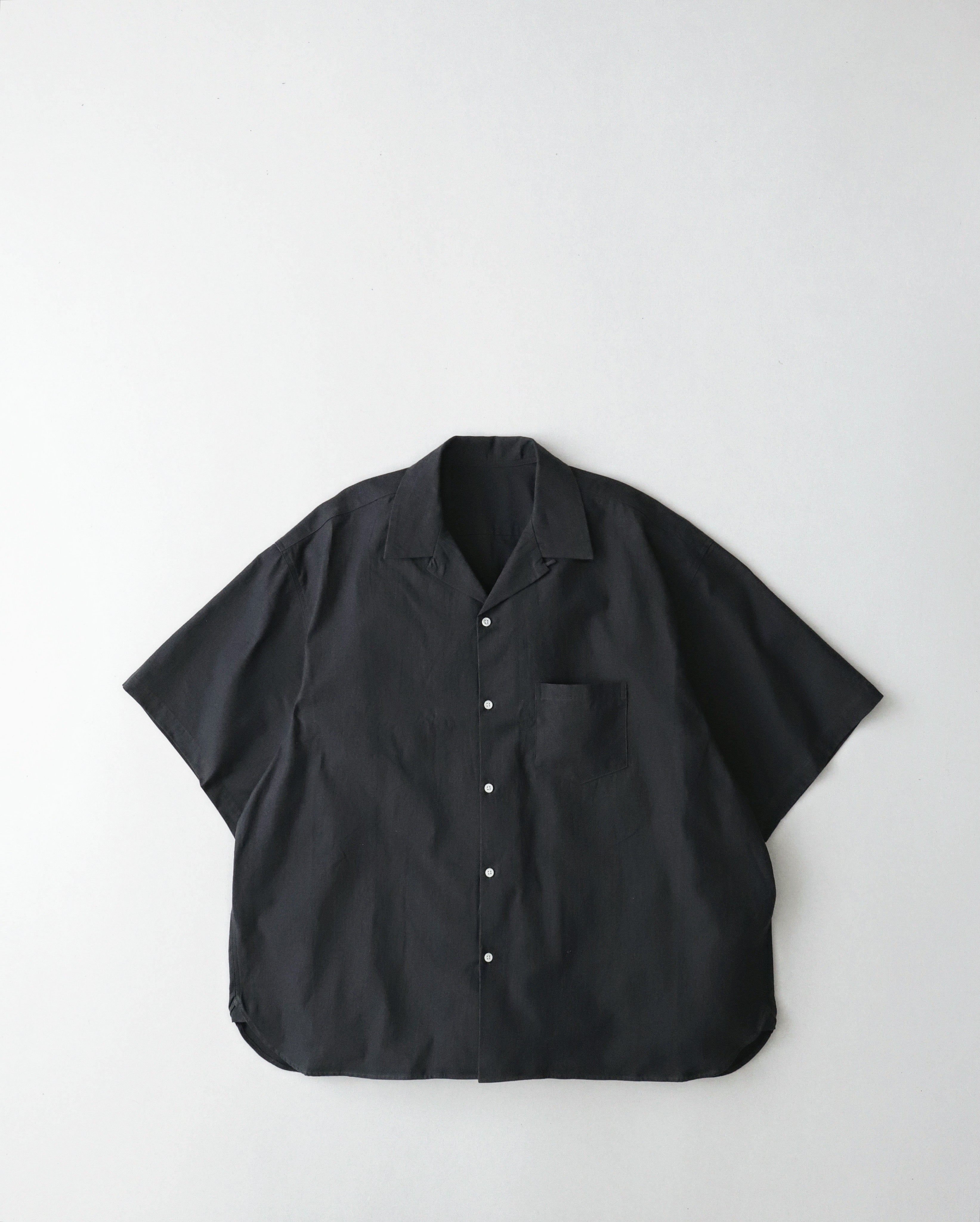 Sillage RE-ENGINEERED OVERSHIRT SHORT SLEEVE BACK SATIN BLACK 