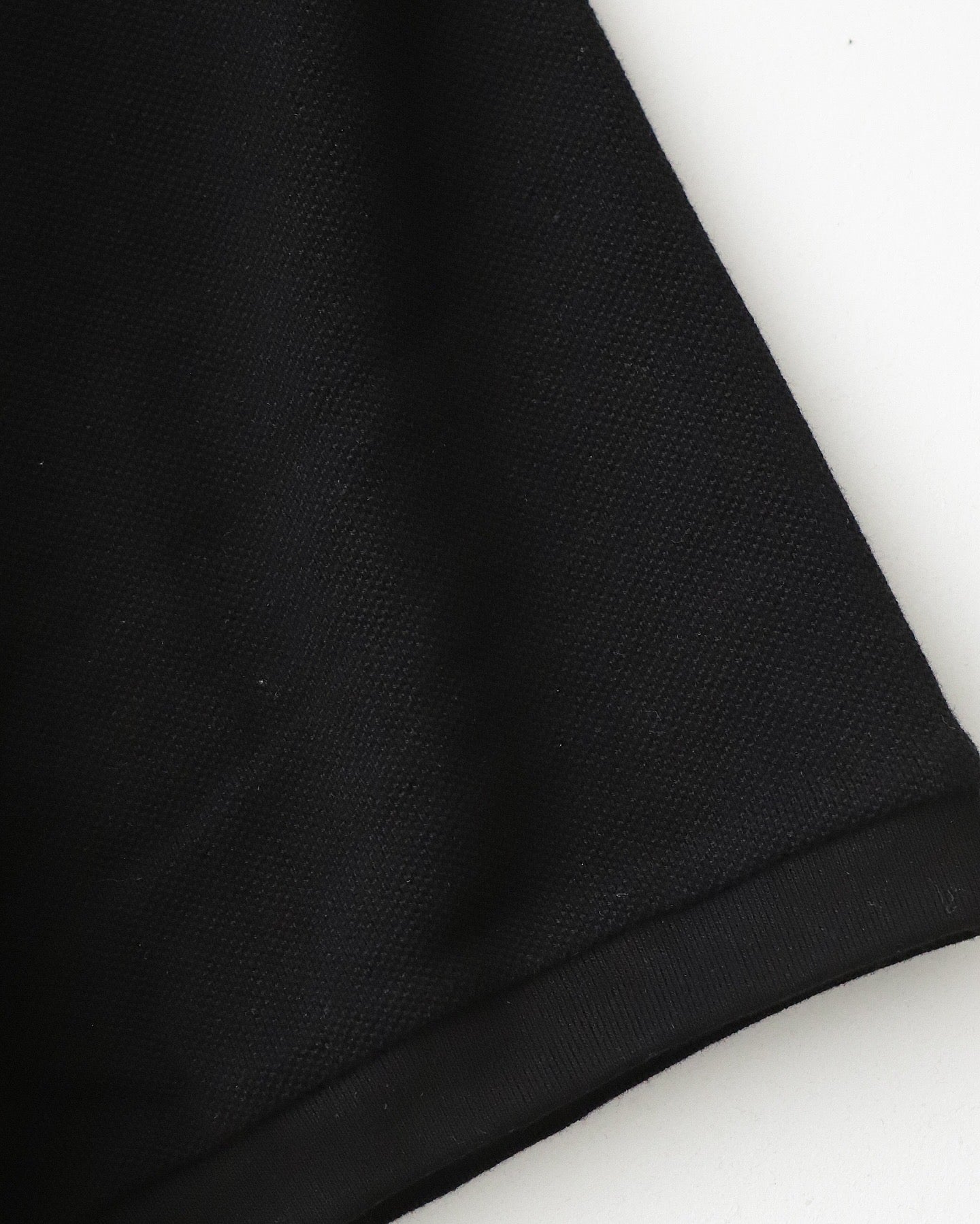 COTTON PIQUE JERSEY CREW NECK TEE